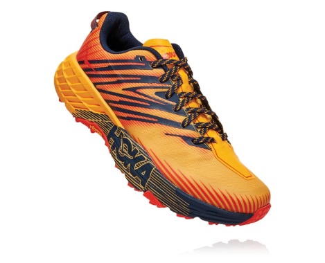 Sapatilhas Hoka One One Speedgoat 4 Portugal - Sapatilhas Trail Homem Douradas / Pretas - YFHSVC-036